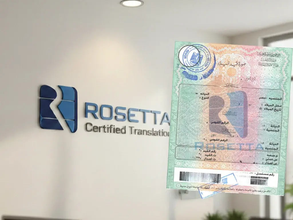 ترجمة شهادة الميلاد معتمدة لجميع السفارات بأسعار تنافسية